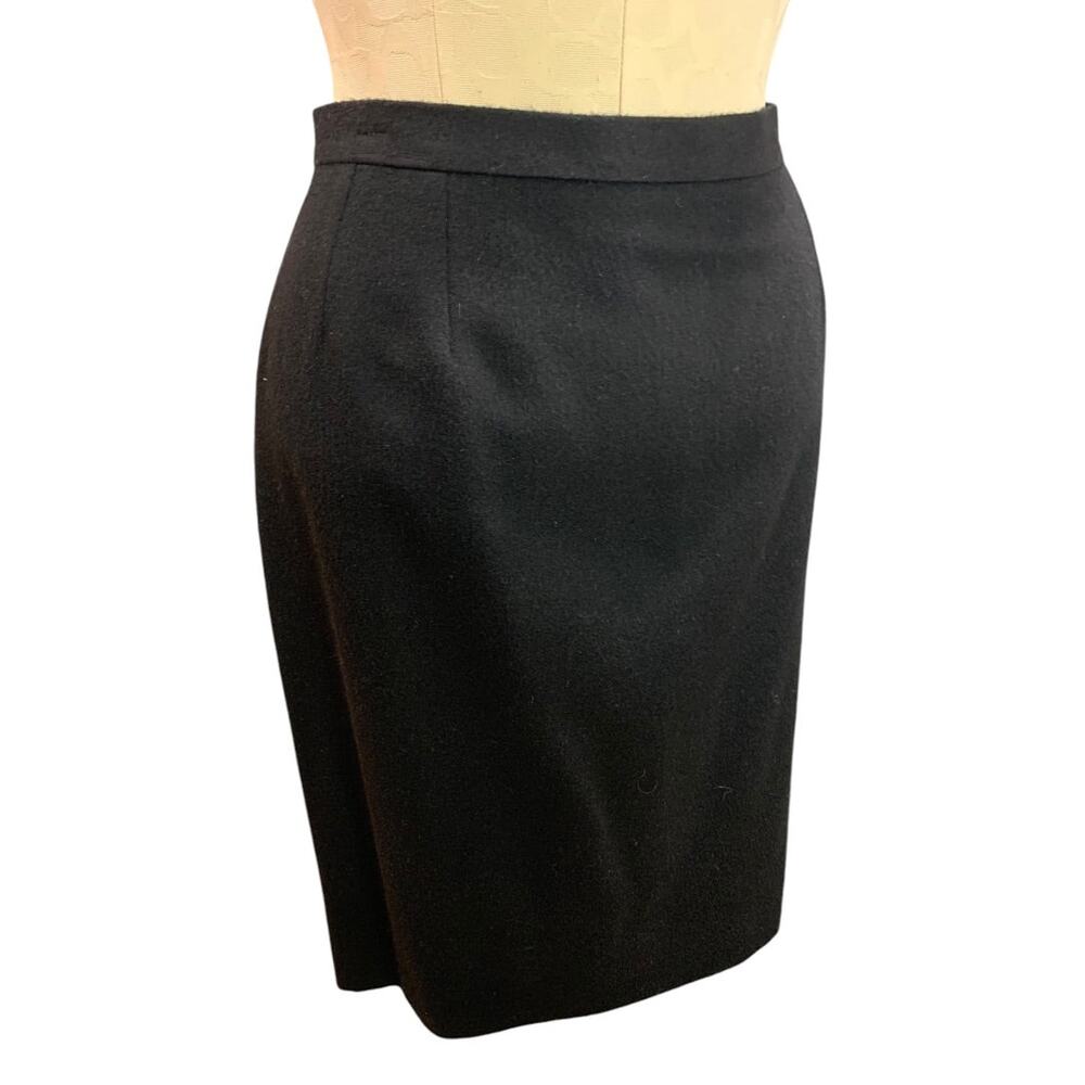 Size 46 Morabito‎ Paris Wool Angora Blend Straight Pencil Skirt